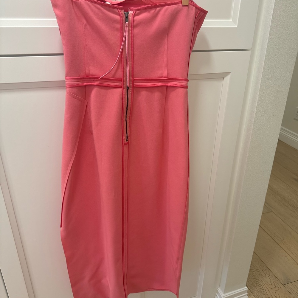 Diane Von Furstenberg Strapless Pink Dress